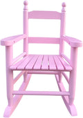 Children’s Rocking Chair Light Pink, Solid Hardwood, Indoor Outdoor Use - Durable Construction, Comfortable Design, Suitable for Kids