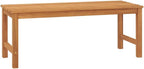 Bench Brown Solid Teak Wood 45 in Strong Bench Rectangular,Solid Teak Garden Bench Durable & Stylish Indoor/Outdoor Seating for Patios, Gardens & Living Rooms Patio Furniture