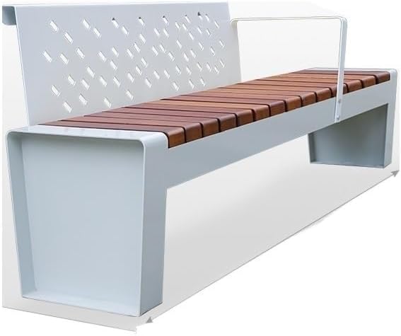 Patio Benches for Outdoors Park Chair Outdoor Bench Shopping Mall Seat Square Community Solid Wood Leisure Public Backrest Garden Benches for Outdoors