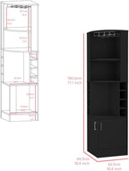 Farmhouse Rustic Corner Cabinet, Tall Narrow Storage Cabinet, for Hallway Kitchen Living Room,for Kitchen Home