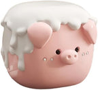 BORSHERNB A Creative Bear-Themed Floor Sculpture,A Functional Entryway Stool,A Whimsical Decorative Accent for Bedroom or Children‘s Room (Pink 42 * 44 * 35cm)