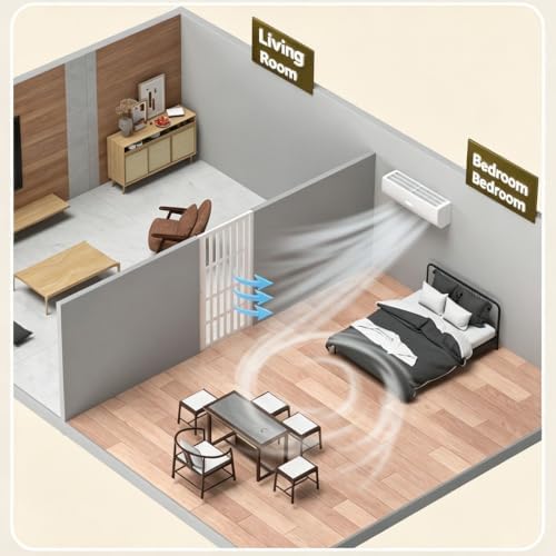PVC Accordion Door for Room Divider, Interior Folding Door(WxH 52x80in/132x203in)
