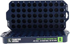 Frankford Arsenal Reloading Trays 2 Pack, Holds 50 Cases, 9 Sizes, Precise Fit, for Reloading and Gunsmithing