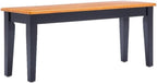 Boraam Shaker Bench, Black/Oak