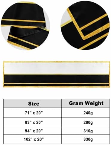 Modern Black Gold Bed Runners for Queen Size Beds, Decorative Bed Throws for Foot of Beds, Luxury Bedding Protector Slipcover Minimalist Geometric Yellow Striped Hotel Bedrunners & Scarves, 94"x20"