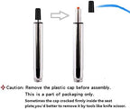 Kaleurrier Gas Lift Cylinder Replacement: Pneumatic Shock Piston for Tall Chairs & Stools - Lift Mechanism 1000 lbs Capacity Universal Size - Stroke Length 13.5"-21.5" (8" Stroke)