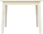 Furnifact Unfinished Child's Table, Wooden Craft, Ideal for playroom or Bedroom, Durable, Simple Design, Easy to Wipe Clean with Soft Cloth