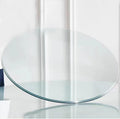 54" Inch Round Glass Table Top 0.36" Inch Thick Tempered Pencil Polished Edge Glass Table Top，for Dining Table, Coffee Table, Restaurant Table