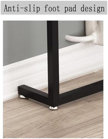 Console Table Decor Entryway Marble Scalloped Tables Behind,entryway Table,Modern Brown Console Table for Hallway Entrance or Living Room Small Side Table with Narrow Design and Sofa Back Sh