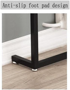Console Table Decor Entryway Marble Scalloped Tables Behind,entryway Table,Modern Brown Console Table for Hallway Entrance or Living Room Small Side Table with Narrow Design and Sofa Back Sh