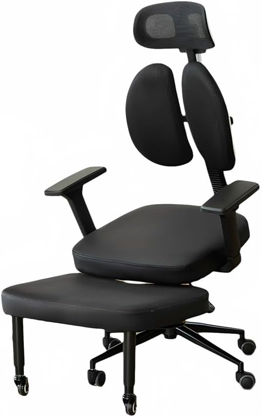 Kneeling Chair with Backrest,Ergonomic Posture Chair with Armrests,Rolling Cross-Leg,Multiple Adjustable Positions,for Office Home