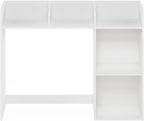 Furinno Classic Desk Shelf, 5-Shelf Desktop Hutch, Book Shelf, 3-Tier Desk Organzier, for Office Supplies, Office Desk Accessories, for Home Office, College, Dorm, White