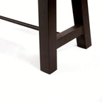 Acacia Wood Outdoor Dining Bench, Backless Patio Bench for Garden and Poolside