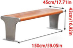 Patio Benches for Outdoors Outdoor Park Chair Stainless Steel Bench Courtyard Leisure Seat Garden Benches for Outdoors