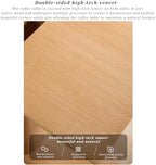 C-Shaped Sofa Side Table with Storage - Narrow End Table for Living Room & Bedroom, Multi-Functional Snack & Laptop Desk, Stylish Walnut Finish (35x44x60cm)