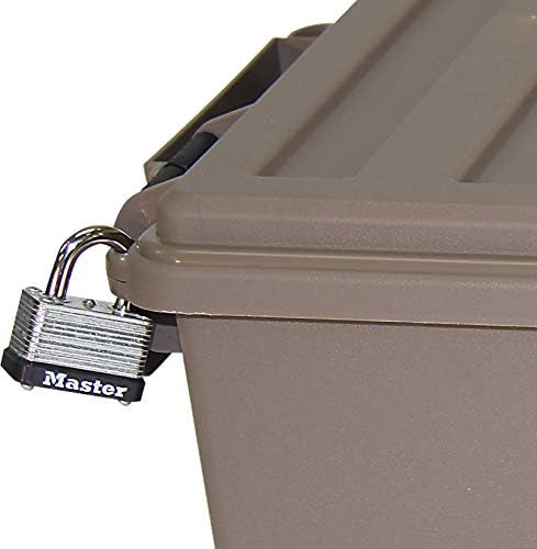 MTM TMC308 Tactical Magazine Can, 308 7.62x51 Magazine Storage, Stackable, Water Resistant, Double Padlocked Tabbed, USA Made, Dark Earth