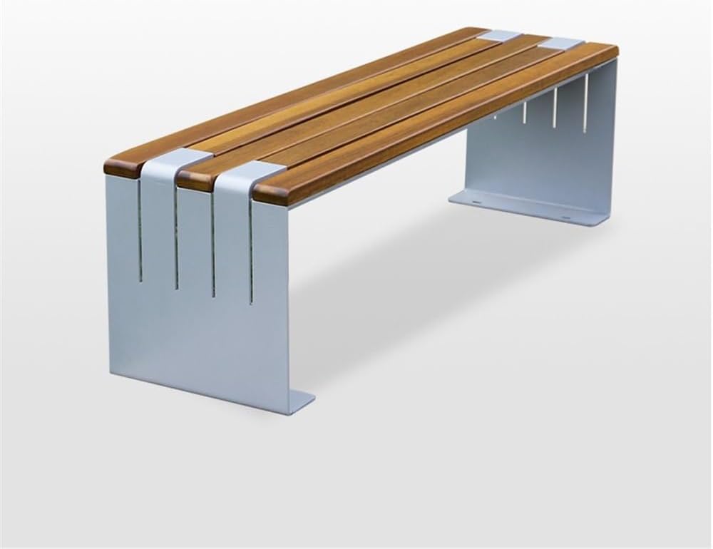 Garden Backless Outdoor Bench for Two People Long Leisure Park Outdoor Bench Seat(Large)
