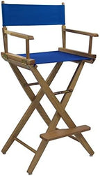 American Trails Extra-Wide Premium 30" Director's Chair Black Frame with Black Canvas, Bar Height