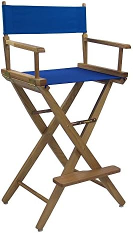 American Trails Extra-Wide Premium 30" Director's Chair Black Frame with Black Canvas, Bar Height