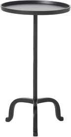 HomeStock Side Table Set of 2 - Wrought Look Accent Tables - Black Finish