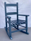 Child Rocker - Majorca Blue - 14.75 x 18.75 x 22.5 in - Durable Mahogany