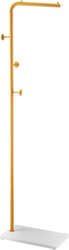 VEVOR Coat Rack, Freestanding Coats Rack Stand with Quartz Stone Base & 3 Round Hooks, Free Standing Hall Coat Tree for Entryway, Bedroom, Living Room, Stylish Clothes Hanger Stand for Coats, Hat, Bag