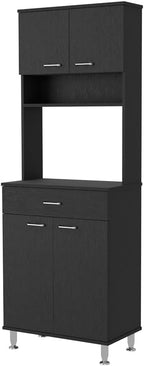 Pantry,Buffet Kitchen Sideboard,Two Door Cabinets, One Drawer, Four Adjustable Metal Legs,for Living Room,Dining Room,Kitchen,23.6 * 13.9 * 66.5