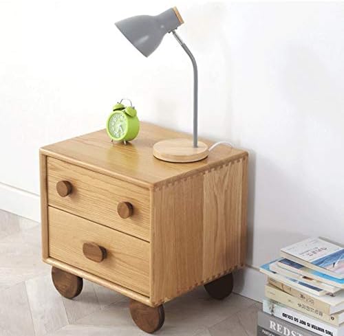 Bedside Tables Nordic Solid Wood Children's Bedside Table Cartoon Shelf Boy and Girl Bedside Cabinet Simple Bedroom Storage Cabinet Coffee Table