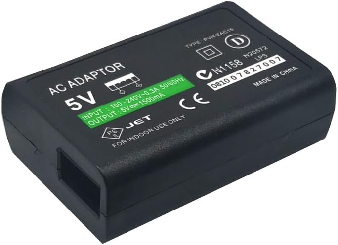 RUITROLIKER AC Adapter Replacement Power Supply with 3.93FT USB Cable Charging Cord Compatible with PS Vita 2000
