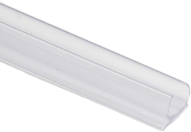 Novelty Lights 10 Pack 3/8in Rope Light Track, Made in USA 3 Feet Clear PVC Mounting Channels for Indoor or Outdoor Rope Lights, UV Treated, 360 Degree Lighting