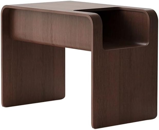 Side Table Sofa Coffee Living Room Corner Bedroom Nightstand Storage Small Side Table(Brown)