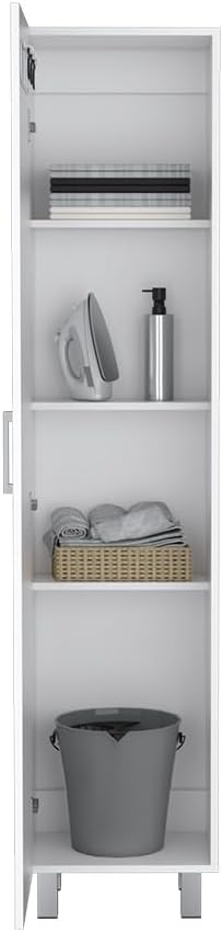 Modern Storage Cabinet, Tall Narrow Locker for Launday Living Room Hallway,for Kitchen Home