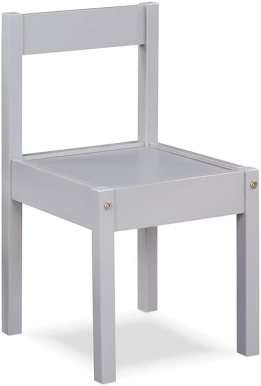 Olive & Opie Gibson 3-Piece Dry Erase Kids Table & Chair Set, Gray