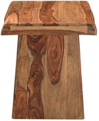 HomeRoots 23" Brown Solid Wood Square Live Edge End Table