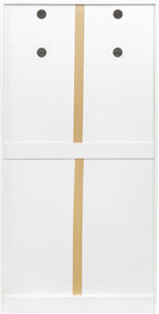 Freestanding Kitchen Pantry Cabinet, 62.99 Tall Kitchen Buffet Cabinet with Storage, 12-Tier Door Shelves, 2-Door for Dining Room, Living Room, White