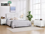 Scurrty Antique Style Storage Bench for End of Bed,Heavy Duty Long Ottoman Bench, Lift Top Storage Chest, Bench for Bedroom, Living Room Entryway (White)