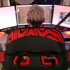 Clutch Chairz Throttle Series Pewdiepie Edition Gaming Chair - Premium Ergonomic Design, Lumbar and Head Support Pillows - Black/Red