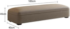 Modern Light Luxury Bed End Stool Bedside Simple Modern Bedroom Leather Couch Cloakroom Long Bench Entryway(Light Gray)