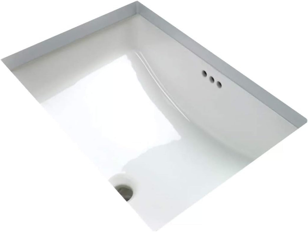 Miseno MNO2114RU Myers 22" X 16" Undermount Bathroom Sink with Overflow - Bright White