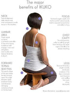 Meditation Bench IKUKO Basic, Preassembled Version, Solid Wood, Locally Handmade Eco Friendly Wooden Kneeling Ergonomic Seiza Seat, Prana Yoga