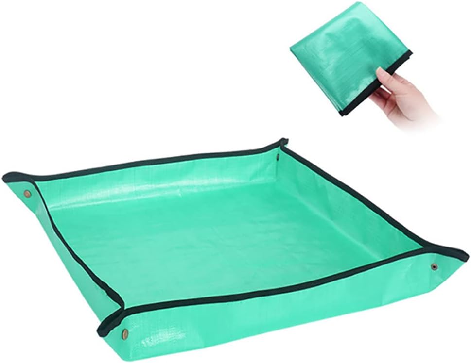 Alnicov Gardening Plant Repotting Pad,Waterproof Gardening Transplanting Mat Foldable Indoor Garden Mat for Home Garden Plant Care,68cm x 68cm