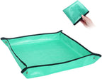 Alnicov Gardening Plant Repotting Pad,Waterproof Gardening Transplanting Mat Foldable Indoor Garden Mat for Home Garden Plant Care,68cm x 68cm
