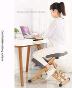 Kneeling Chair Adjustable Height Stool for Correction and Back Pain Relief in Office and Home Use