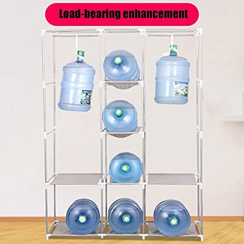 Wardrobe Storage Fully Enclosed Design Wardrobe Organiser Storage Cabinet Steel Pipe Bold Strong Load-Bearing Hanging Wardrobe Assembly Used for Bedroom Rental Room (Color :