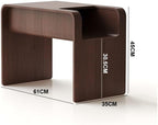 Side Table Sofa Coffee Living Room Corner Bedroom Nightstand Storage Small Side Table(Brown)