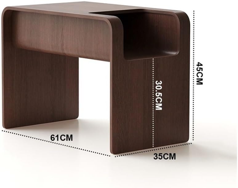 Side Table Sofa Coffee Living Room Corner Bedroom Nightstand Storage Small Side Table(Brown)