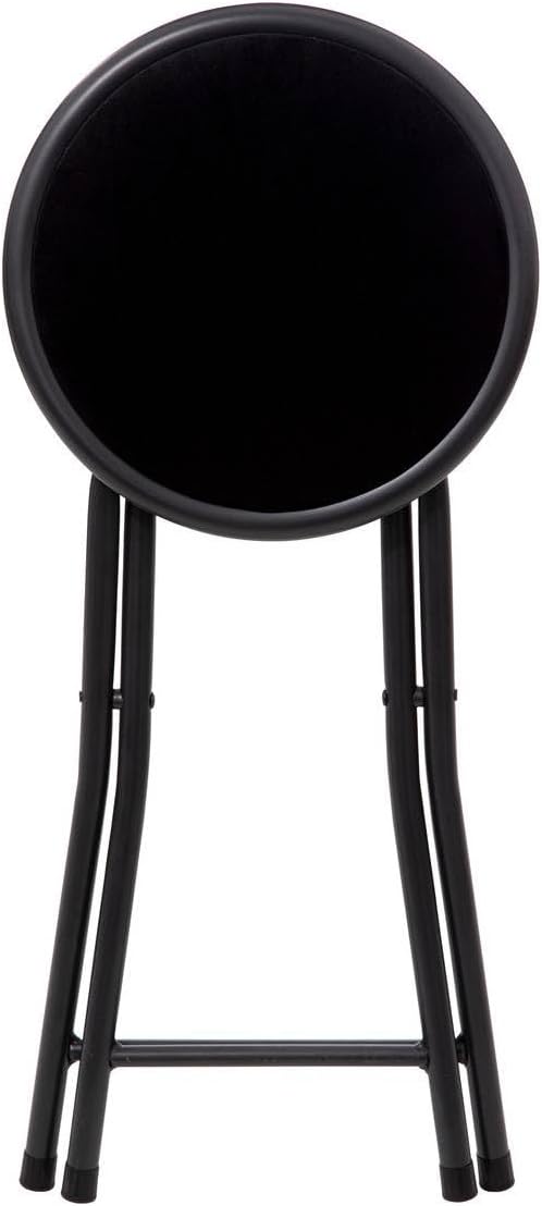 5five - Black Velvet Folding Stool