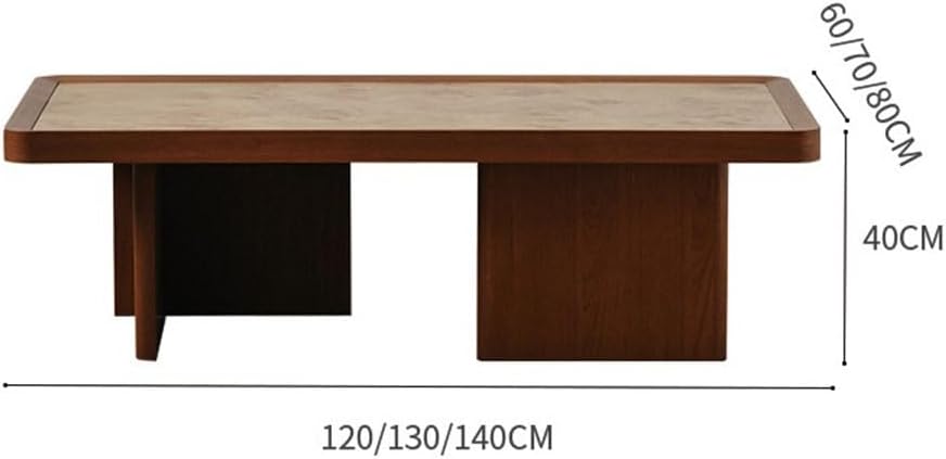 End Tables Burl Wood Coffee Table Unique Live Edge Top Modern Living Room Center(Small)