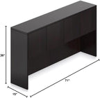 Offices To Go 71" Hutch 71"W X 15"D X 36"H Featuring Superior Laminate, Eco Friendly Construction, Contemporary Styling & Strong & Durable 3Mm PVC"Super Edge" - American Dark Cherry