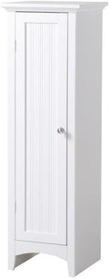 OS Home and Office Furniture 15" 1-Door Wood Kitchen Storage Pantry in White